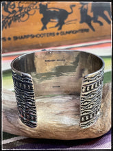 Load image into Gallery viewer, Sunshine Reeves sterling silver and turquoise wide cuff
