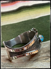 Load image into Gallery viewer, Ernest T. Bilagoody sterling silver and Sleeping Beauty cuff
