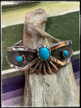 Load image into Gallery viewer, Ernest T. Bilagoody sterling silver and Sleeping Beauty cuff
