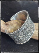 Load image into Gallery viewer, Ben Jimenez sterling silver stamped cuff

