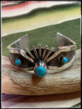 Load image into Gallery viewer, Ernest T. Bilagoody sterling silver and Sleeping Beauty cuff
