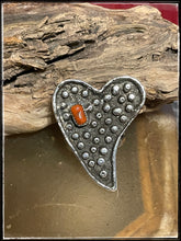 Load image into Gallery viewer, Del Arviso, sterling silver and coral tufa cast ring
