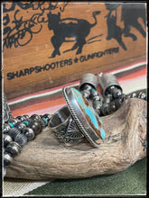 Load image into Gallery viewer, Sunshine Reeves sterling silver and Royston turquoise 4 pc set - ring
