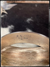 Load image into Gallery viewer, Adrian Reeves Long stamped sterling silver cuff - hallmark
